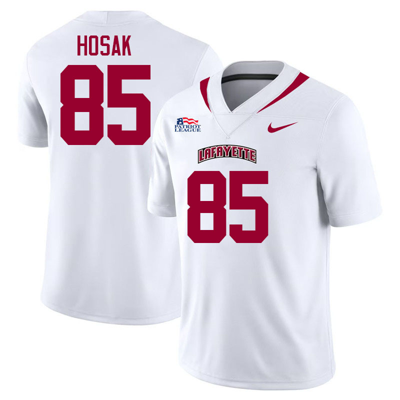 Lafayette Leopards #85 Ethan Hosak College Football Jerseys,Uniforms-White